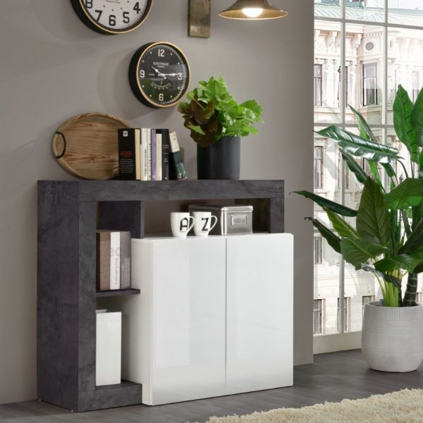 Aparador 2 puertas blanco 108 cm COTTON