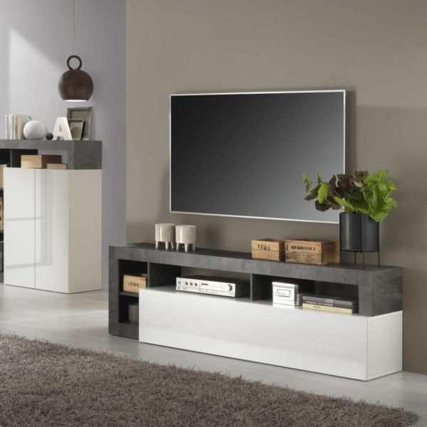 Mueble TV blanco 184 cm COTTON