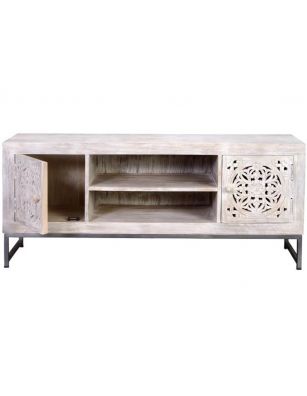 Mueble TV madera tallada... 2