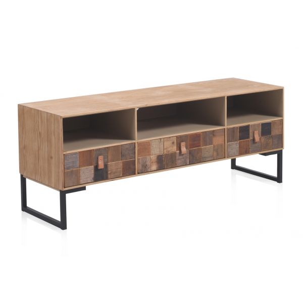 Mueble TV madera reciclada 132 cm BOIS