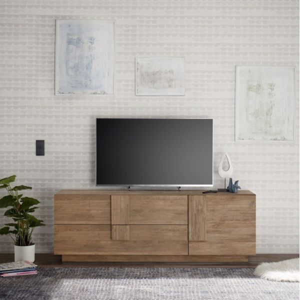 Mueble TV 1 puerta dos cajones 181 cm...