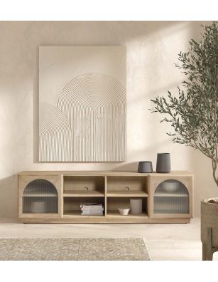 Mueble TV madera maciza...