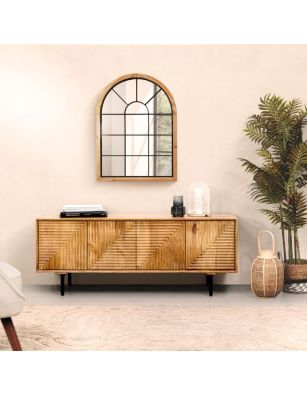 Mueble TV madera maciza 140...