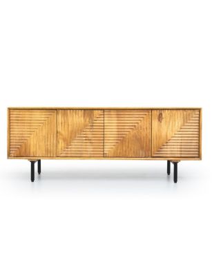 Mueble TV madera maciza 140... 2