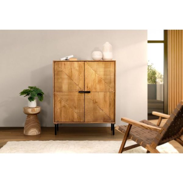 Aparador alto madera maciza 100 cm...