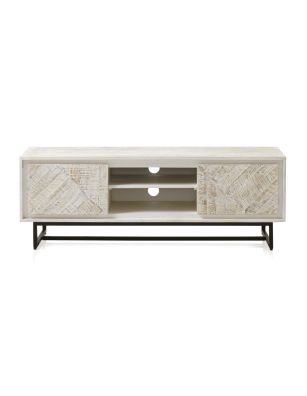 Mueble tv madera blanco... 2