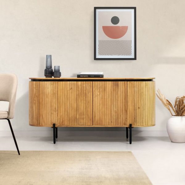 Aparador 4 puertas madera 160 cm LULE
