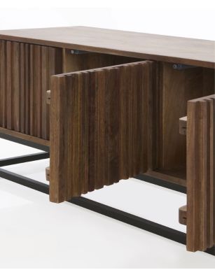 Mueble TV madera maciza 115... 2