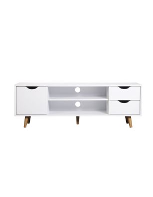 Mueble TV blanco 120 cm FIONA 2