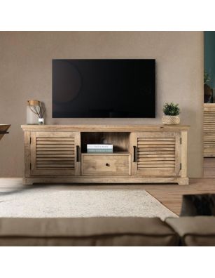 Mueble TV madera de mango...