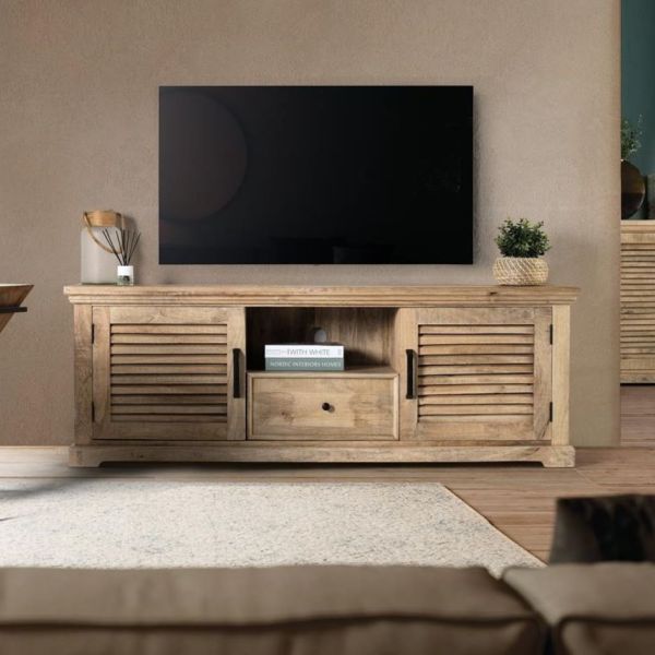 Mueble TV madera de mango 170 cm EYRA II