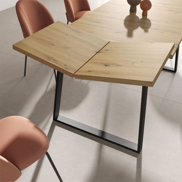 Mesa comedor extensible artisan con...
